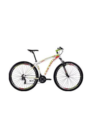 Corelli Dusty 1.1 V Fren Shimano 21 Vites 27,5 Jant Dağ Bisikleti Beyaz Yeşil Kırmızı 20 Kadro Beyaz - Yeşil - Kırmızı