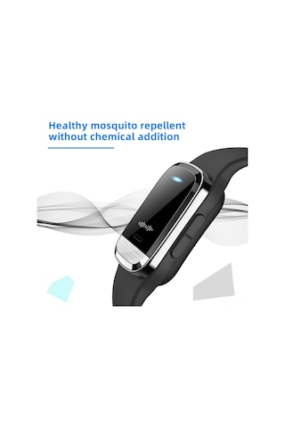 Mufunye M20 Ultrasonik Dış Mekan Kovucu Bilezik: Saat, Sıcaklık Ölçer Ve Güvenli Ensek Kovucu Özellikli Beyaz Model