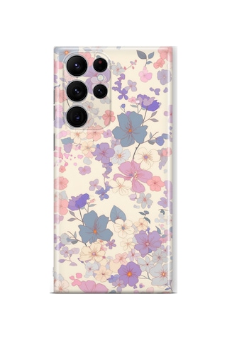 Samsung Galaxy S22 Ultra Uyumlu Baskılı Şeffaf Telefon Kılıfı Koleksiyon: Pastel Flowers 1 Samsung Galaxy S22 Ultra Uyumlu Baskılı Şeffaf Telefon Kılıfı Koleksiyon: Pastel Flowers 1