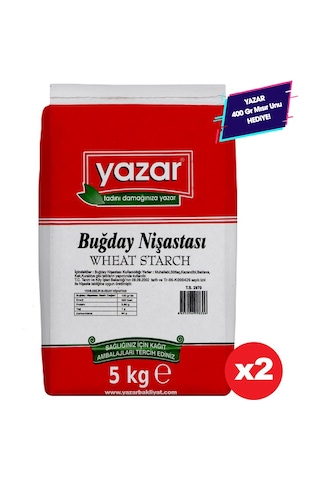 5 Kg X 2 Paket - Yazar Buğday Nişastası