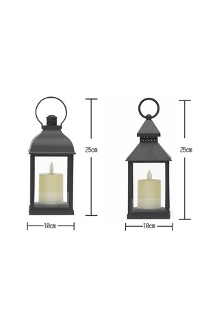 Led Elektronik Mum Işığı For Double Layer White Siyah