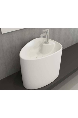 Bocchi Etna 1343-A01-0126 Tezgah Üstü Monoblok Lavabo Beyaz 1466841