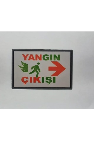 Büyük Boy Yangın Çıkışı Yönlendirme Tabelası 13 X 8 Cm Hmngoxxtptprp