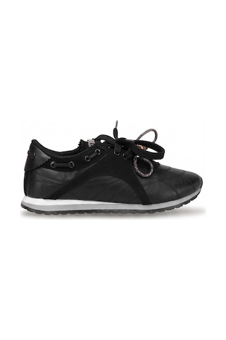 Ayakkabı Fuarı Elit Kcm243 Kadın Taşlı Klasik Sneaker Siyah