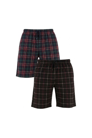 Buratti Pamuklu Regular Fit Bağlamalı Cepli 2'li Pijama Paket Şort Erkek Şort 6574004s2 Yeşil-siyah-bordo