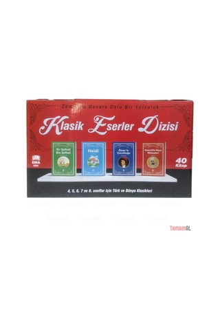 Klasik Eserler Dizisi 4 5 6 7 8 Sinif 40 Kitap