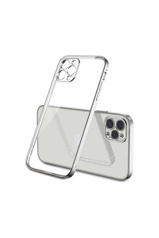 Apple Uyumlu iPhone 12 Pro Max Kılıf Zore Gbox Kapak Gümüş