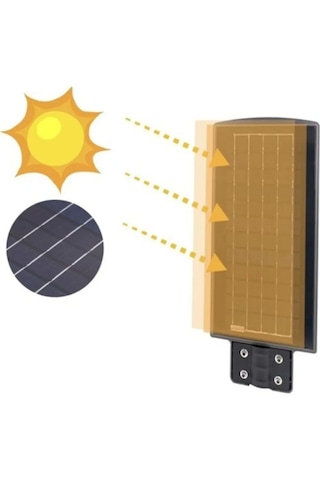 Ct-4690 Güneş Enerjili Bahçe Aydınlatma Solar Sokak Lambası 20w