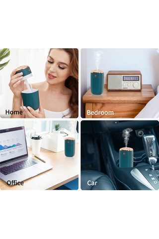 Leezsing 280ml Kişisel Renkli Buharlı Nemlendirici Uçucu Yağ Difüzörü Taşınabilir Usb Nemlendirici Otomatik Kapanma 2 Tip