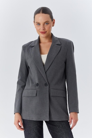 Mixray 4516 Kadın Bezayağı Blazer Ceket Antrasit
