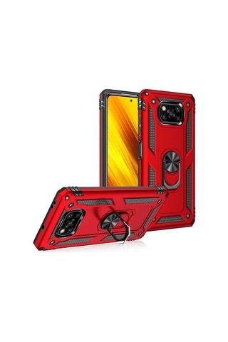 Xiaomi Poco X3 Kılıf Zore Vega Kapak-Siyah