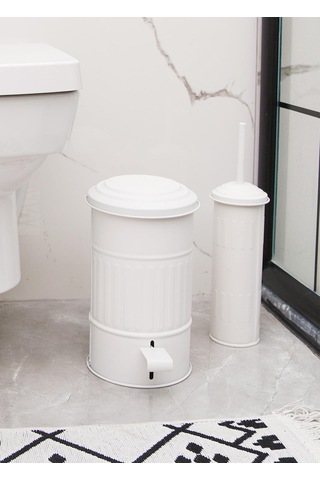 The Mia Çöp Kovası Banyo 5 Lt Beyaz Mgl0009 Beyaz