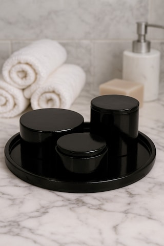 Dekoratif Set Mum Siyah Set