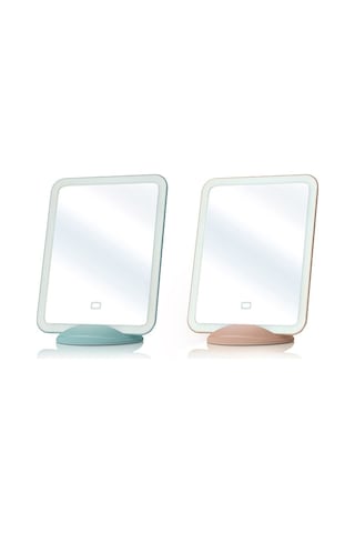 Sones Flydee Fd008-1 Taşınabilir Led Makyaj Aynası Braketli Duvara Asılı Dikey Çift Amaçlı Makyaj Aynası Pembe