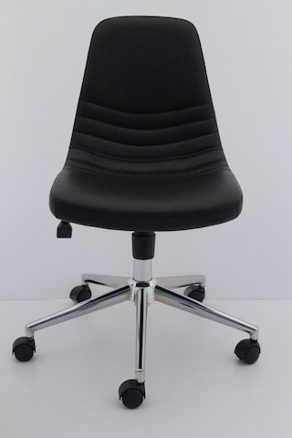 Siyah Deri Rahat Ofis Çalışma Sandalyesi