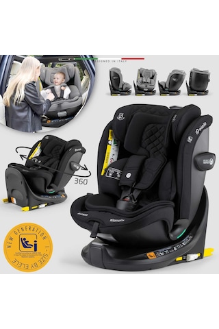Elele Ritornofix 360 Dönen I-size Oto Koltuğu İsofix 40-150 Cm 0-36 Kg Siyah