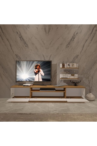 Decoraktiv Trendstyle 4s Mdf Tv Ünitesi Tv Sehpası Pera - Beyaz
