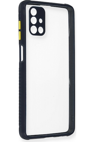 Newface - 783 - Samsung Galaxy Uyumlu M51 Kılıf Miami Şeffaf Silikon - Kmrsfres - - Lacivert
