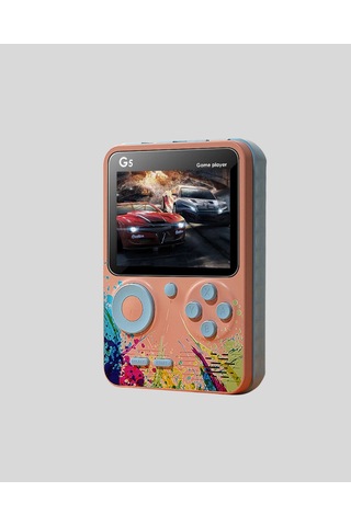 Mey İthalat Retro Taşınabilir Oyun Konsolu 500 Klasik Oyunlu, 3.0 İnç Renkli Ekran