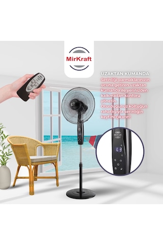 Mirkraft Fs-k40br 16'' Dc Motor 5 Kanatlı Uzaktan Kumandalı Ayakl