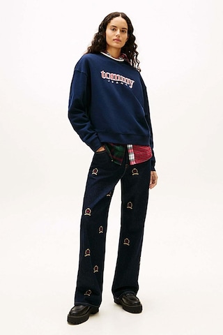 Tommy Jeans Kadın Sweatshirt-dw0dw22565-12528 Mavi