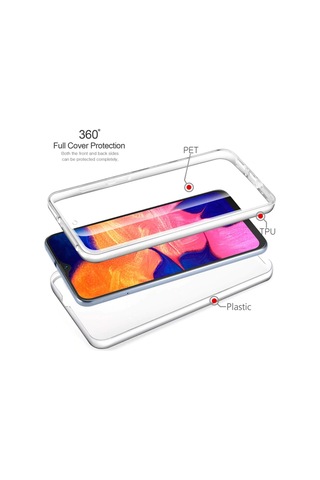 Teknomoda Xiaomi Redmi Note 8 Pro 360 Derece Kilif Silikon Seffaf Ön Arka 398198187