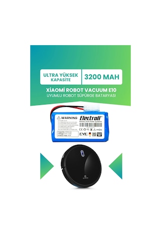 Xiaomi Robot Vacuum E10 Uyumlu Batarya Ultra Yüksek Kapasite 3200mah Robot Süpürge Bataryası - B112