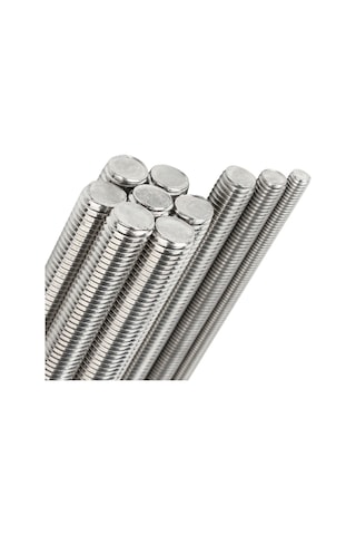 M4x1000mm Galvanizli Gijon Saplama Tij Rot Başsız Cıvata Standart