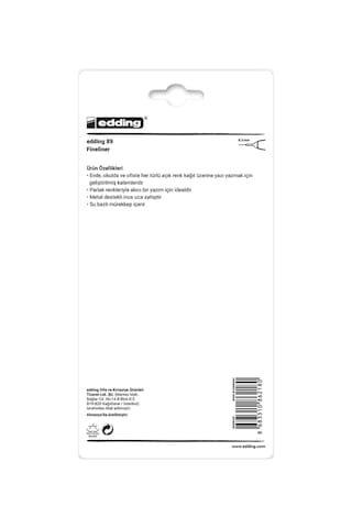 Edding 89 Ofis Kalemi 5'li Blister 12likarışık