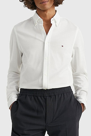 Tommy Hilfiger Erkek Gömlek MW0MW30675 YCF BEYAZ Beyaz