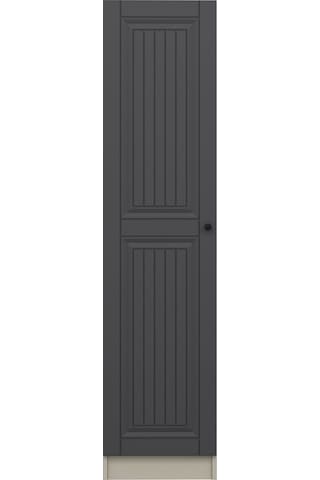 Minar Kale 1 Kapaklı Dolap İlkbahar Mebran 210cm - Kumtaşı/antrasit - Askılıklı Çok Renkli