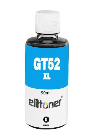 Elittoner Hp Mürekkep Gt52xlc, M0h54ae, Cyan 70ml