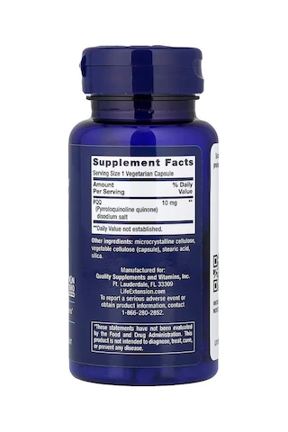 Life Extension Pqq Antioxidants Brain & Cognitive 10 Mg 60 Vegetarian Capsules