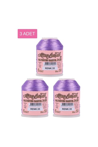 Jenerik 3 Adet Altınbaşak Oya Ve Dantel İpi 20 Gr - Royaleks - No: 035