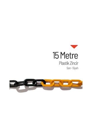 Plastik Zincir Sarı-siyah 15 M-416