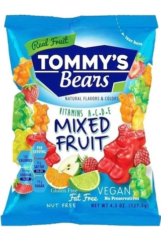 Tommy's Bears Candy Break Mixed Fruit Jelibon 128 G
