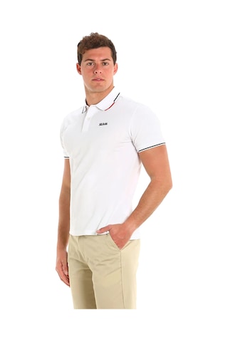 Slam Slam Deck Lgt Pique Polo Erkek Beyaz Polo Tişört W02