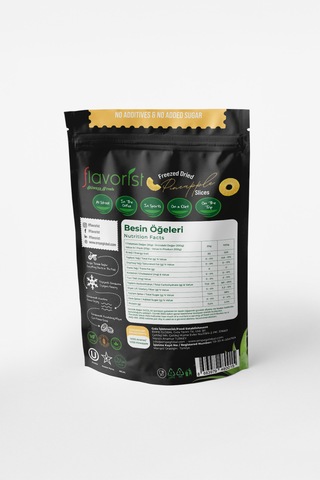 Dondurularak Kurutulmuş Ananas Dilimleri 20 Gram 2'li Paket