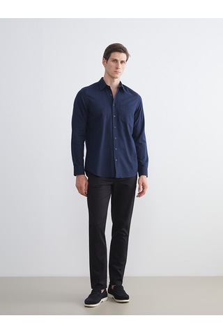 Lcwaıkıkı Classic Lacivert Regular Fit Uzun Kollu Oxford Erkek Gömlek