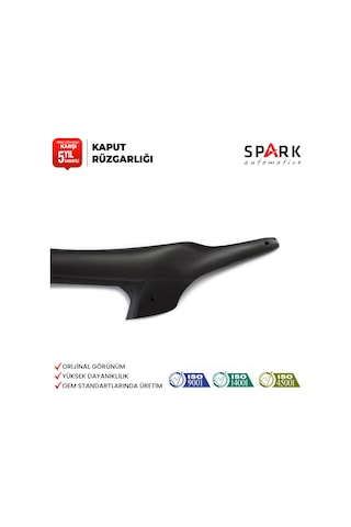 Chevrolet Captiva 2006-2012 Yıl Aralığı Uyumlu Kaput Rüzgarlığı 3mm