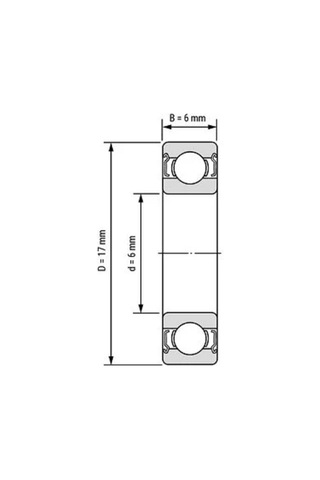 606 Zz Minyatür Rulman 6x17x6 Mm 10 Adet
