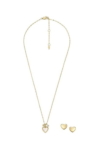 Fossil Jf04246Set Kolye Altın