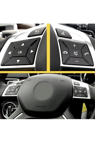 Mercedes A Serisi W176 Direksiyon Tuş Kaplaması Siyah 2012-2014