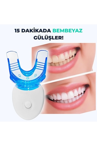 5 Led Işıklı Diş Beyazlatma Cihazı Ve 3 Adet Jel Seti