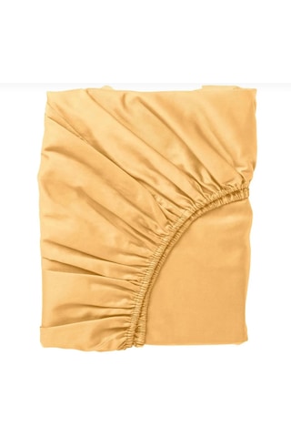 %100 Cotton Pamuk 120x200+30 Cm Fitted Lastikli Tek Kişilik Çarşaf Bed Sheett Sarı