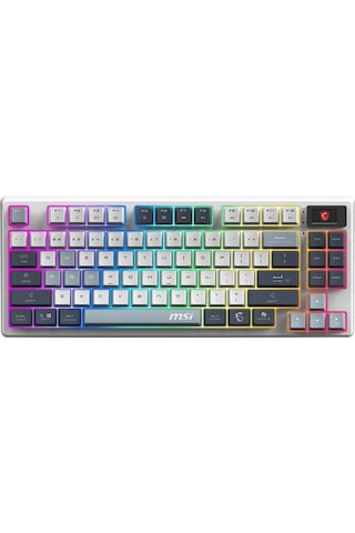 Msı Forge Gk600 Tkl Wıreless Sky Rgb Mekanik Linear Kablosuz Türkçe Gaming Klavye