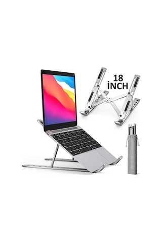 Alüminyum Ayarlı Laptop Apple Uyumlu MacBook Notebook Yükseltici Stand
