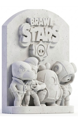 Brawl Stars 15 Cm Taş Biblo Çocuk Boyama Etkinliği