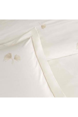 Linens Premium Dandelo Pamuk Brode Çift Kişilik Nevresim Takımı Beyaz Beyaz