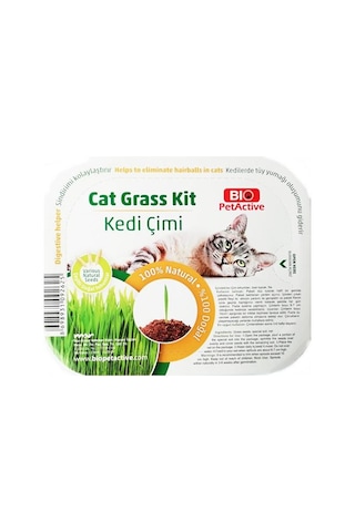 Bio Petactive Cat Grass Kit Fileli Doğal Kedi Çimi Kiti